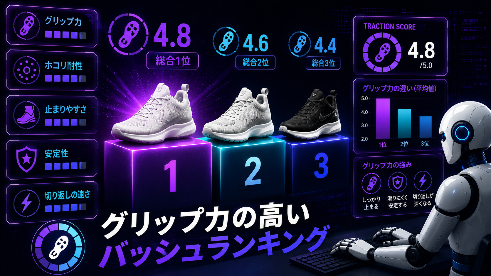 グリップの良いバッシュランキング｜性能で選ぶおすすめモデル